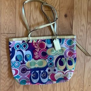 Like New Coach Outlet Colorfull Shoulder Bag
